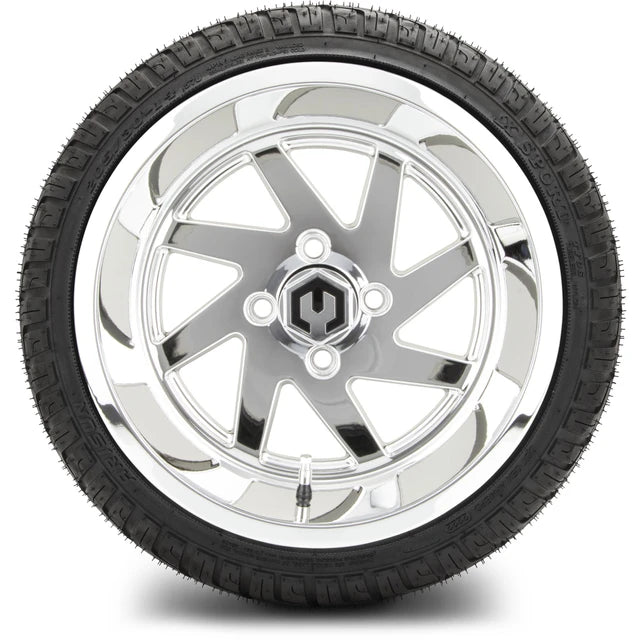 MODZ 14" Fury Chrome Wheels & Street Tires Combo