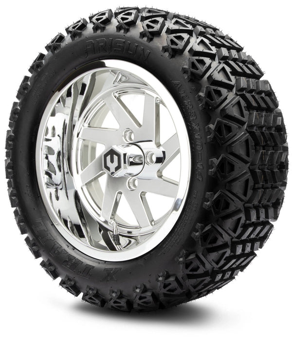MODZ 14' Fury Chrome - Tire and Wheel Combo