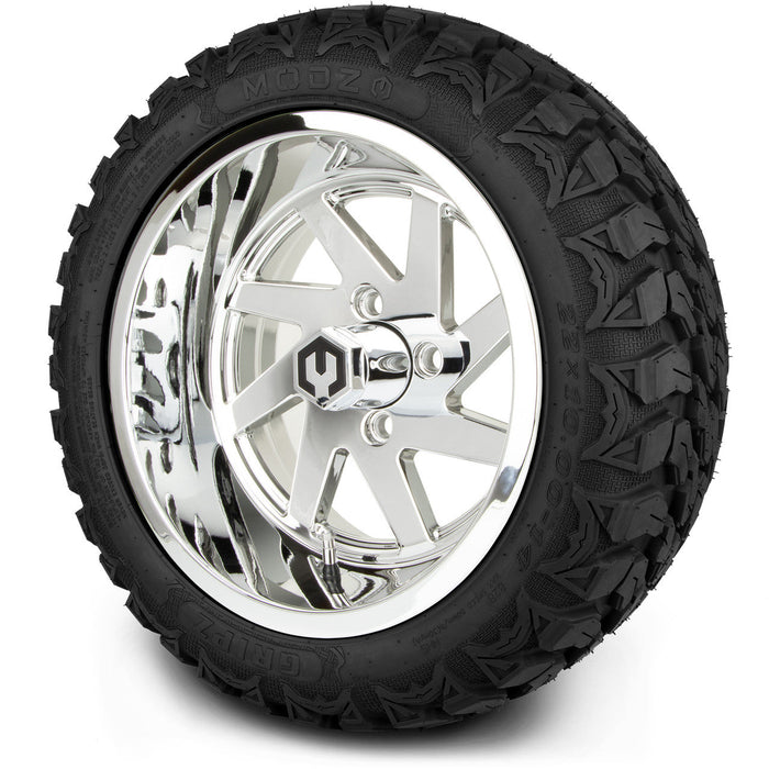 MODZ 14' Fury Chrome - Tire and Wheel Combo