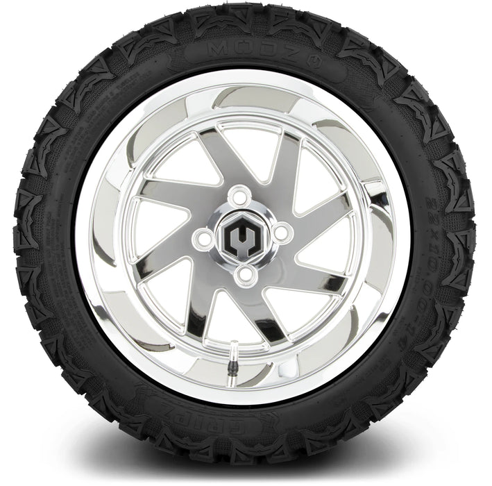 MODZ 14" Fury Chrome Wheels & Off-Road Tires Combo