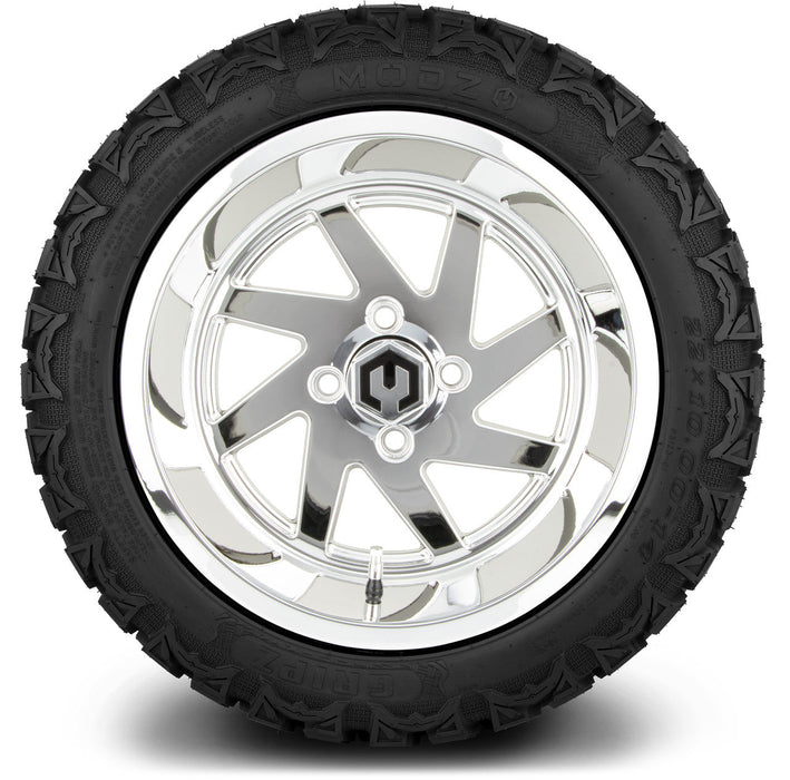 MODZ 14' Fury Chrome - Tire and Wheel Combo