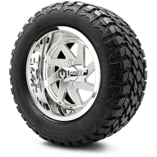 MODZ 14" Fury Chrome Wheels & Off-Road Tires Combo