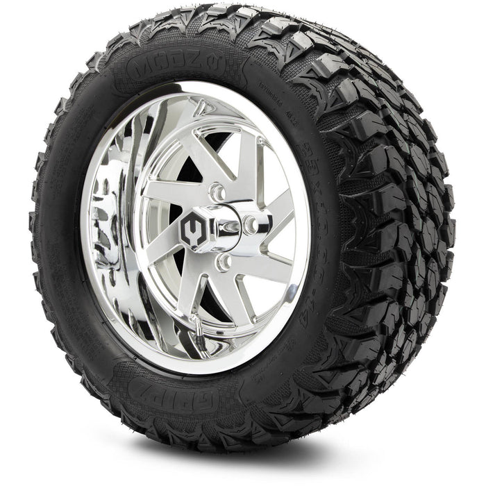 MODZ 14' Fury Chrome - Tire and Wheel Combo
