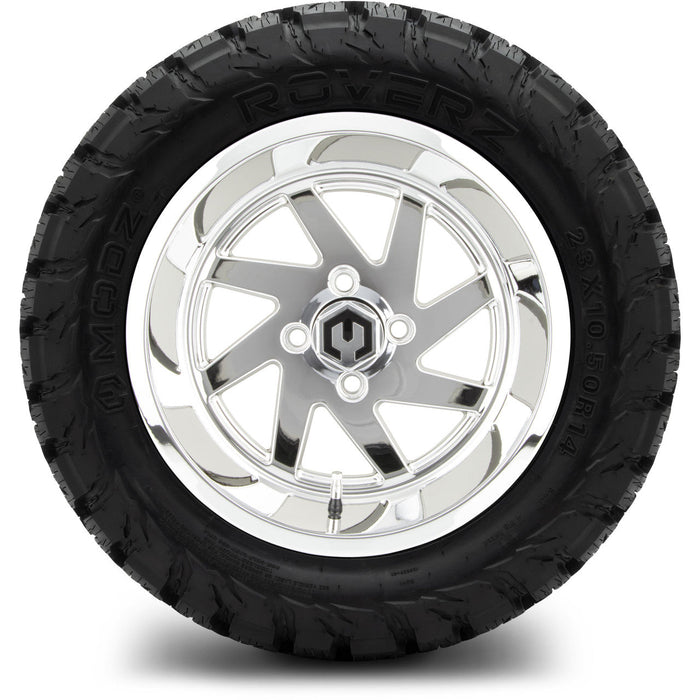 MODZ 14' Fury Chrome - Tire and Wheel Combo