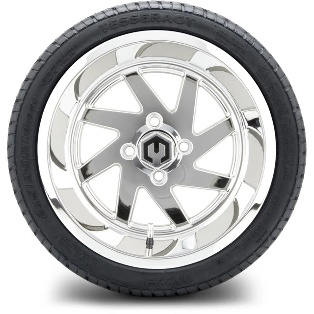 MODZ 14" Fury Chrome Wheels & Street Tires Combo