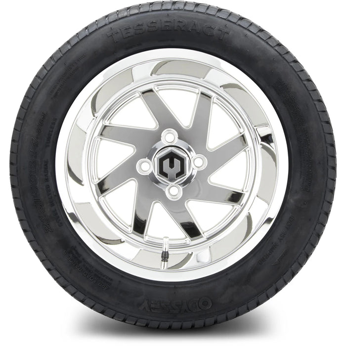 MODZ 14" Fury Chrome Wheels & Street Tires Combo