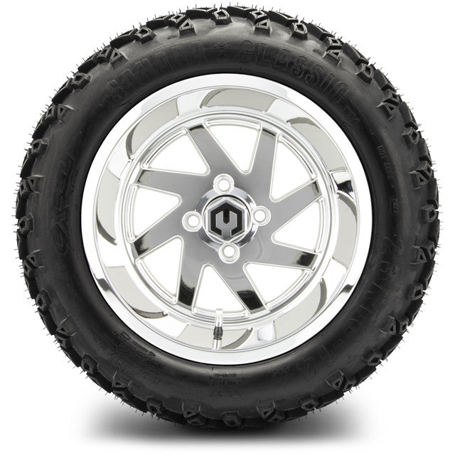 MODZ 14' Fury Chrome - Tire and Wheel Combo