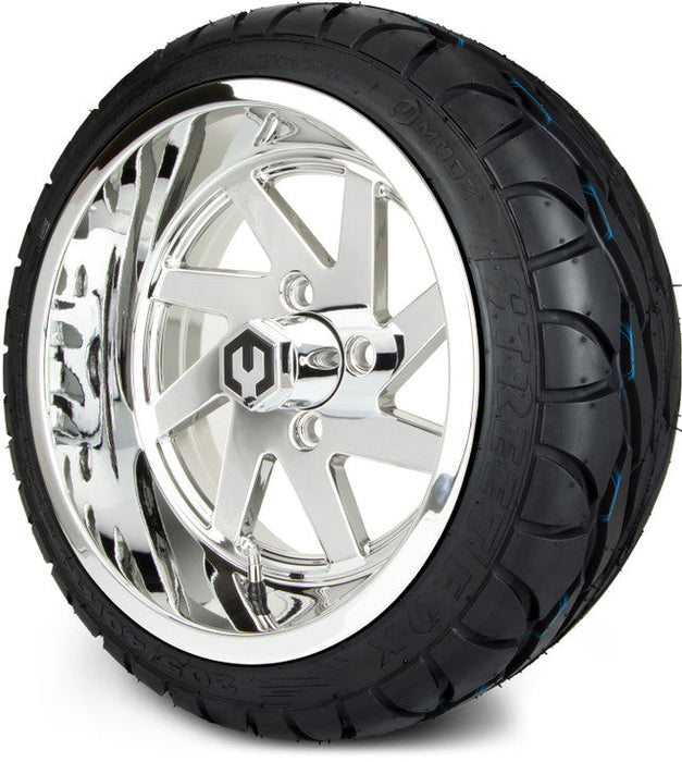 MODZ 14' Fury Chrome - Tire and Wheel Combo