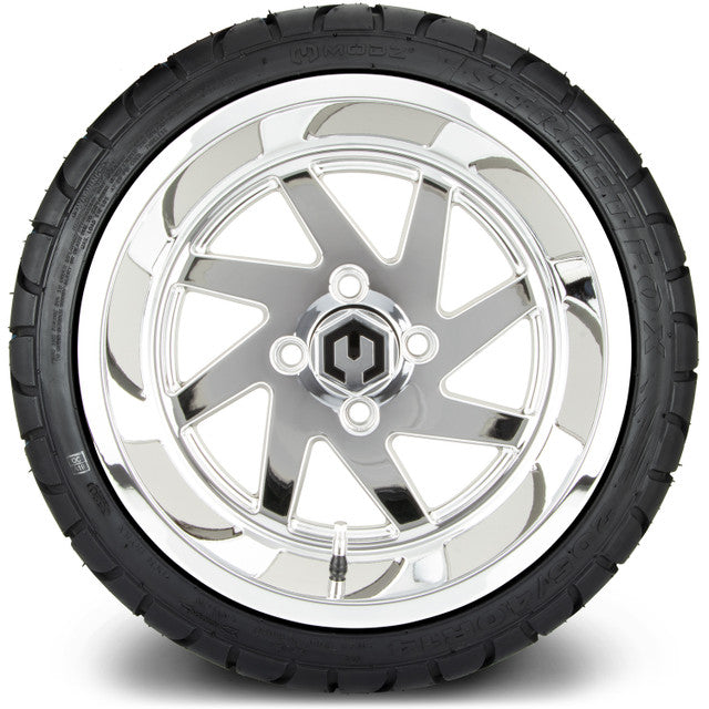 MODZ 14' Fury Chrome - Tire and Wheel Combo