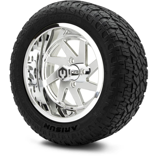 MODZ 14" Fury Chrome Wheels & Off-Road Tires Combo