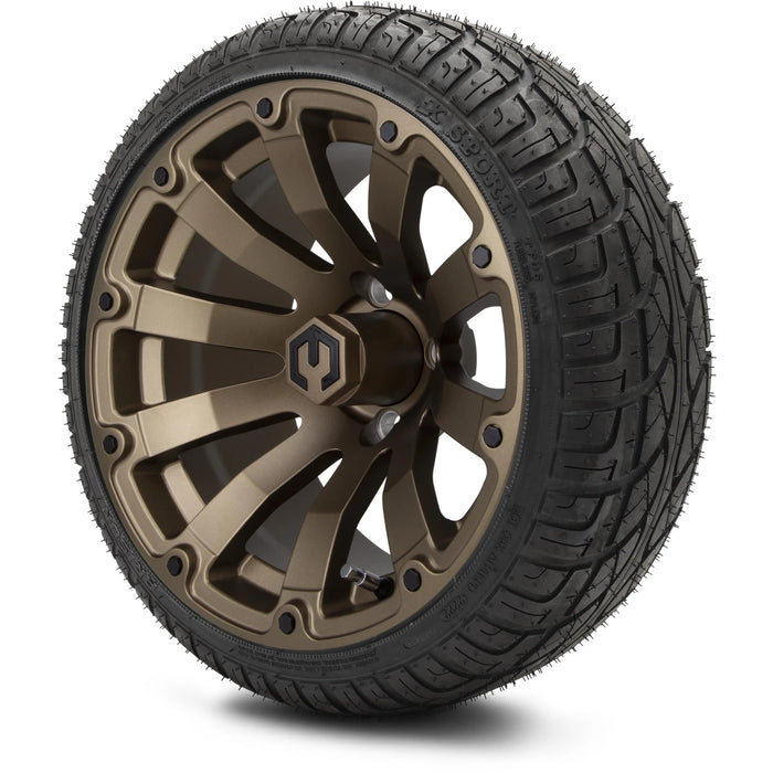 MODZ 14" Bomber Matte Bronze Wheels & Street Tires Combo