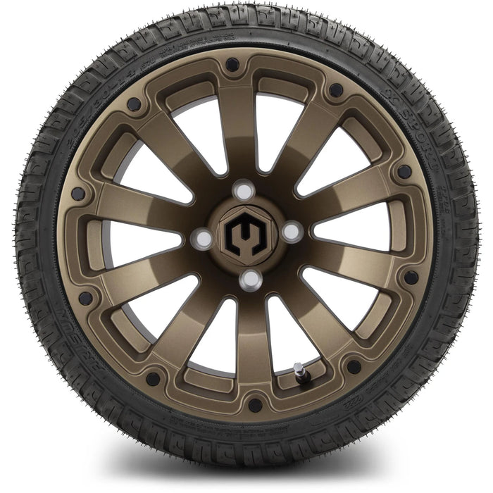 MODZ 14" Bomber Matte Bronze Wheels & Street Tires Combo