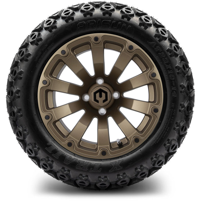 MODZ 14' Bomber Matte Bronze - Tire and Wheel Combo