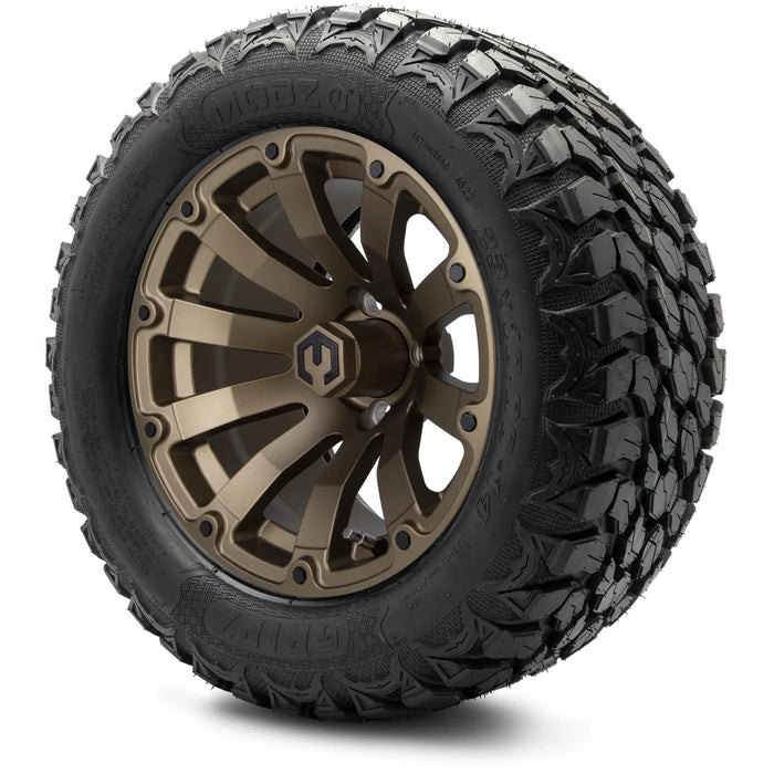 MODZ 14" Bomber Matte Bronze Wheels & Off-Road Tires Combo