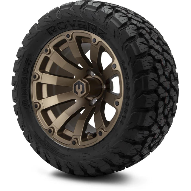 MODZ 14" Bomber Matte Bronze Wheels & Off-Road Tires Combo