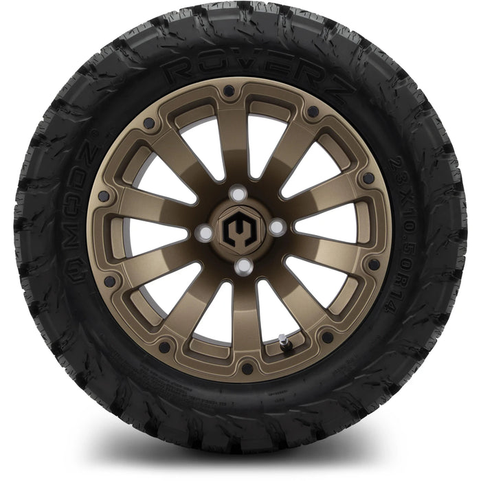 MODZ 14" Bomber Matte Bronze Wheels & Off-Road Tires Combo