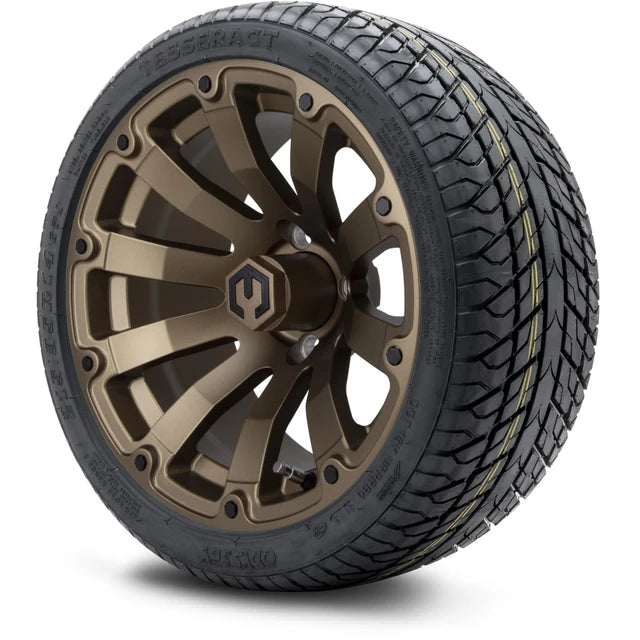 MODZ 14" Bomber Matte Bronze Wheels & Street Tires Combo