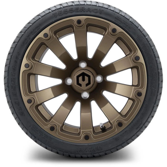 MODZ 14" Bomber Matte Bronze Wheels & Street Tires Combo