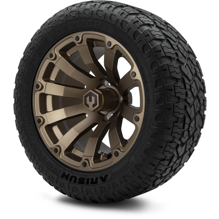 MODZ 14" Bomber Matte Bronze Wheels & Off-Road Tires Combo