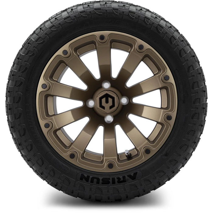 MODZ 14" Bomber Matte Bronze Wheels & Off-Road Tires Combo