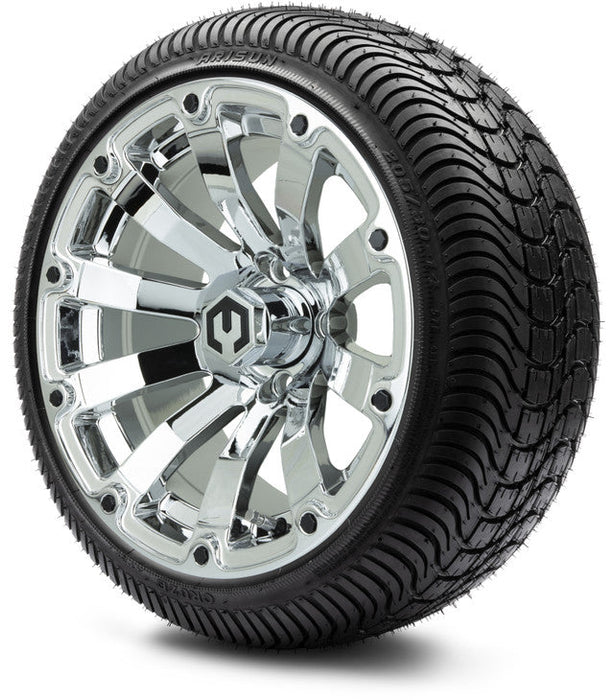 MODZ 14' Bomber Chrome - Tire and Wheel Combo