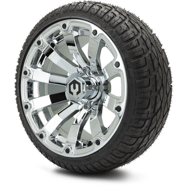 MODZ 14' Bomber Chrome - Tire and Wheel Combo