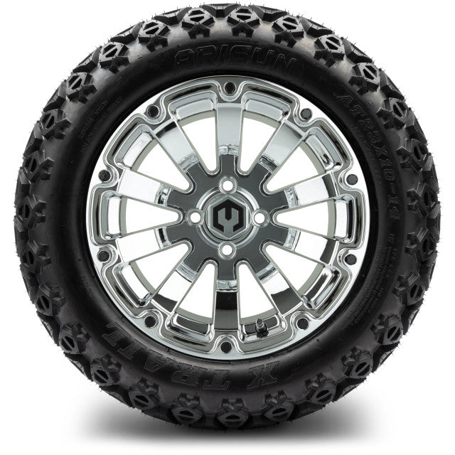 MODZ 14' Bomber Chrome - Tire and Wheel Combo