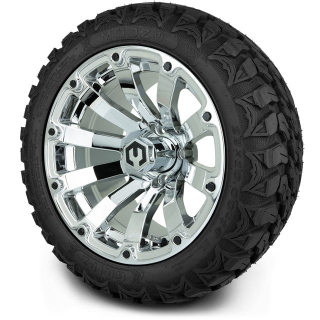 MODZ 14' Bomber Chrome - Tire and Wheel Combo