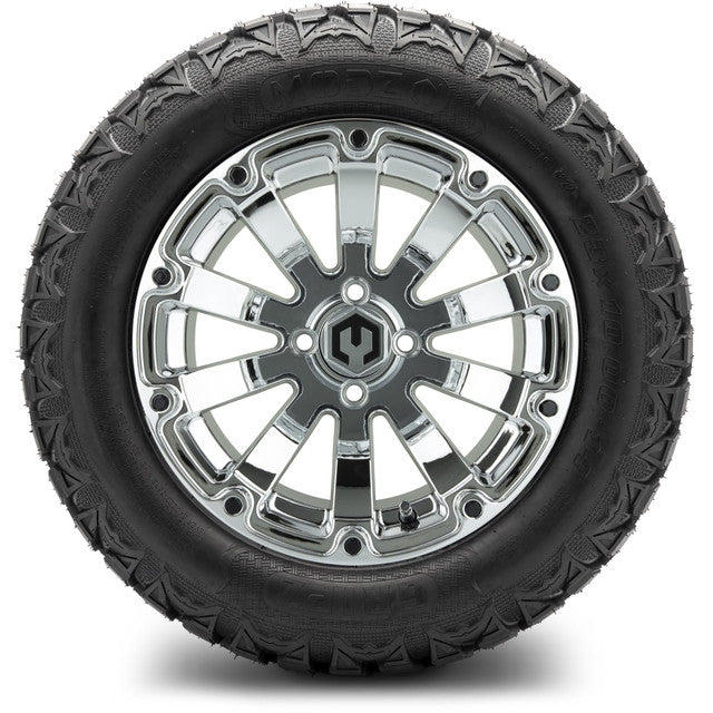 MODZ 14' Bomber Chrome - Tire and Wheel Combo