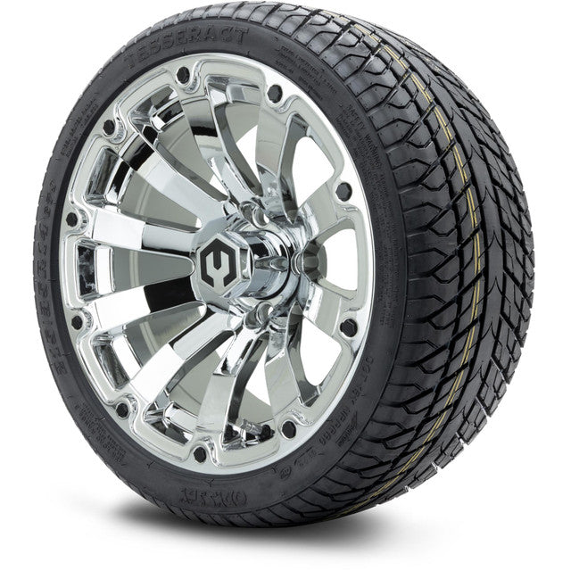 MODZ 14' Bomber Chrome - Tire and Wheel Combo