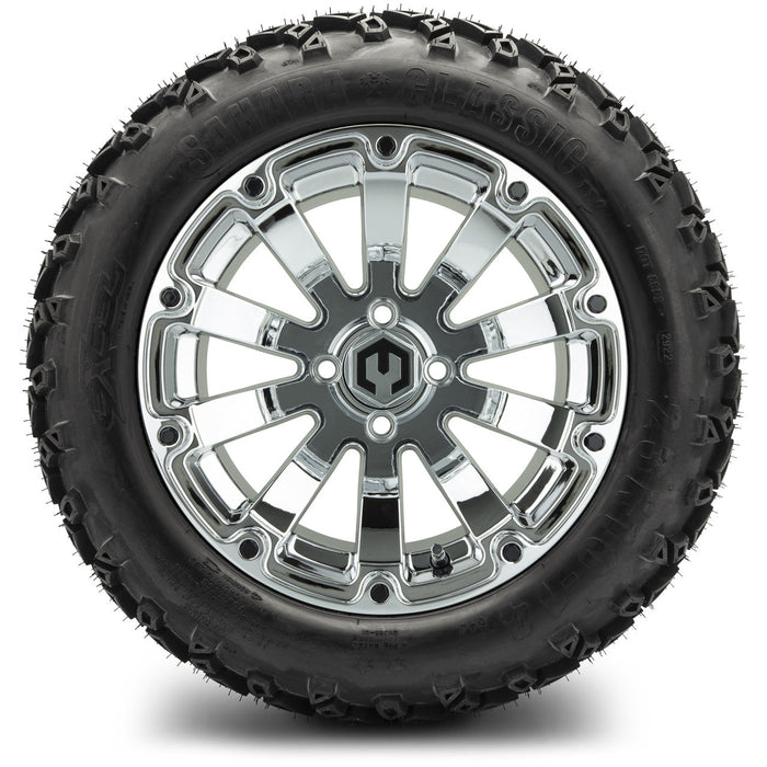 MODZ 14' Bomber Chrome - Tire and Wheel Combo