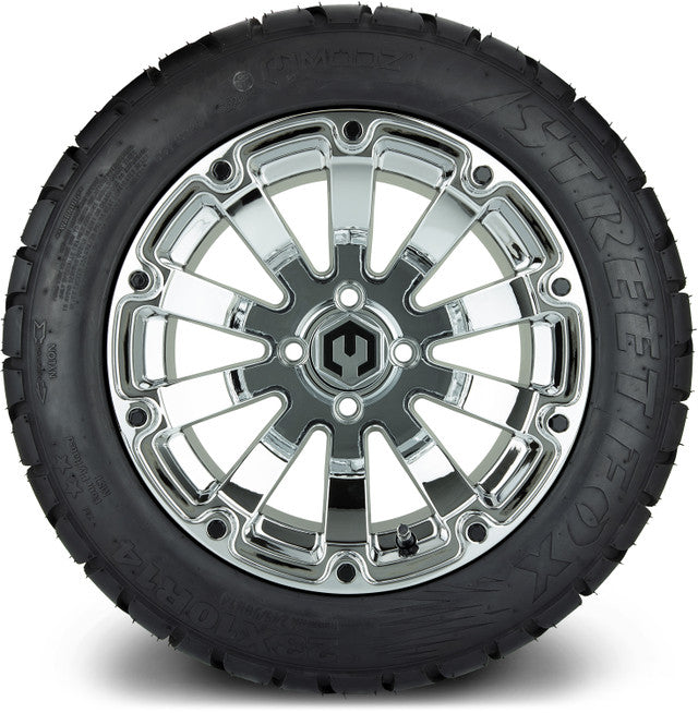 MODZ 14' Bomber Chrome - Tire and Wheel Combo