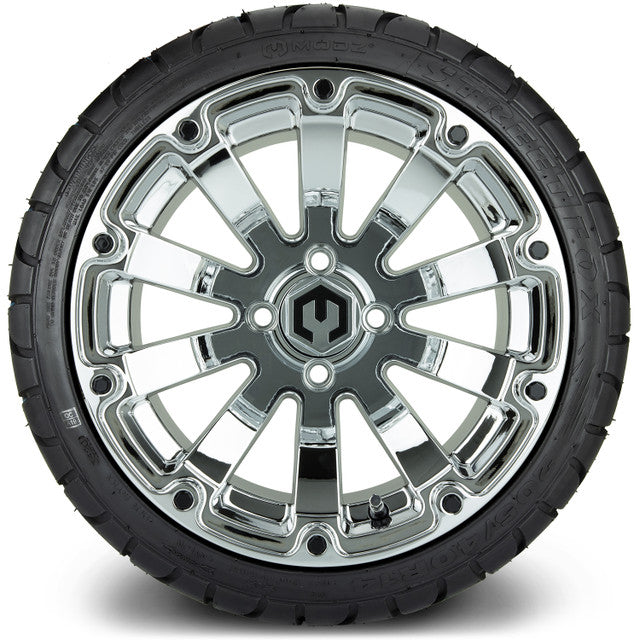 MODZ 14' Bomber Chrome - Tire and Wheel Combo
