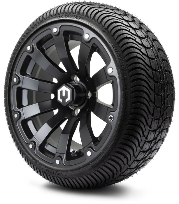 MODZ 14' Bomber Matte Black - Tire and Wheel Combo