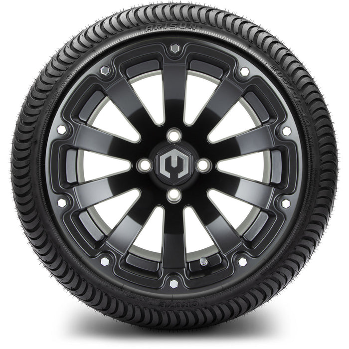 MODZ 14' Bomber Matte Black - Tire and Wheel Combo