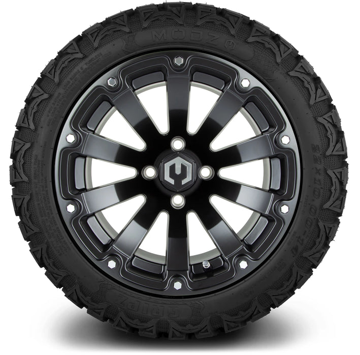 MODZ 14" Bomber Matte Black Wheels & Off-Road Tires Combo