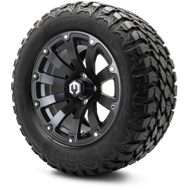 MODZ 14' Bomber Matte Black - Tire and Wheel Combo