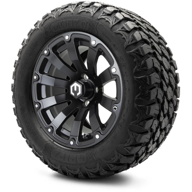 MODZ 14" Bomber Matte Black Wheels & Off-Road Tires Combo