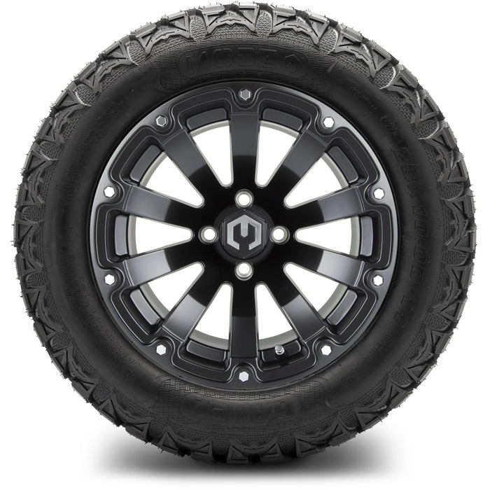 MODZ 14" Bomber Matte Black Wheels & Off-Road Tires Combo