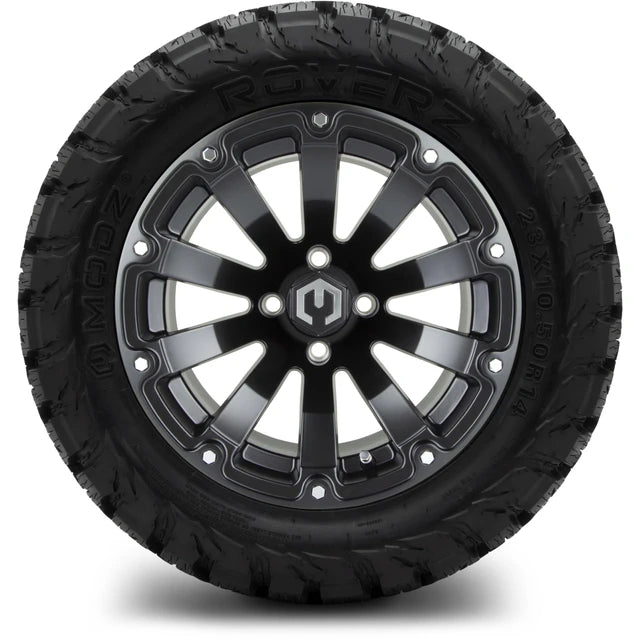 MODZ 14" Bomber Matte Black Wheels & Off-Road Tires Combo