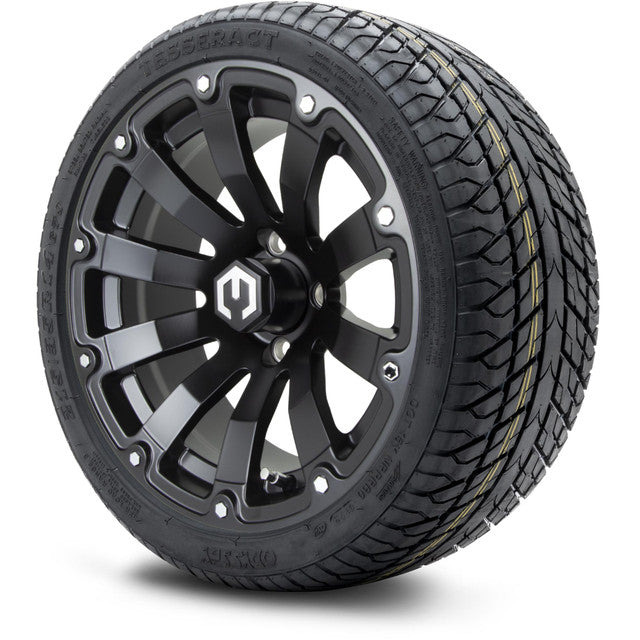 MODZ 14' Bomber Matte Black - Tire and Wheel Combo