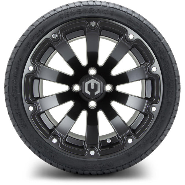 MODZ 14' Bomber Matte Black - Tire and Wheel Combo