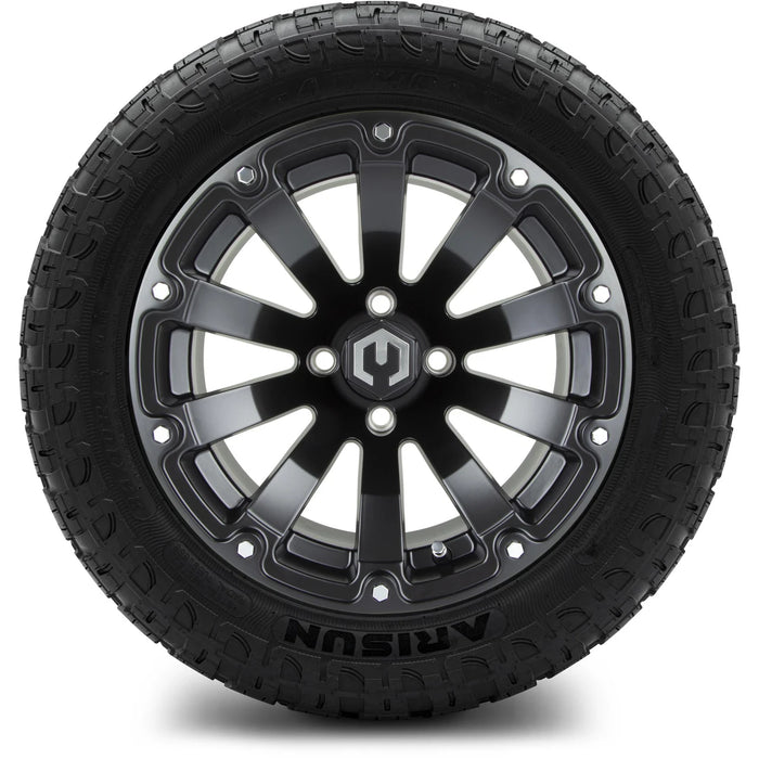 MODZ 14" Bomber Matte Black Wheels & Off-Road Tires Combo
