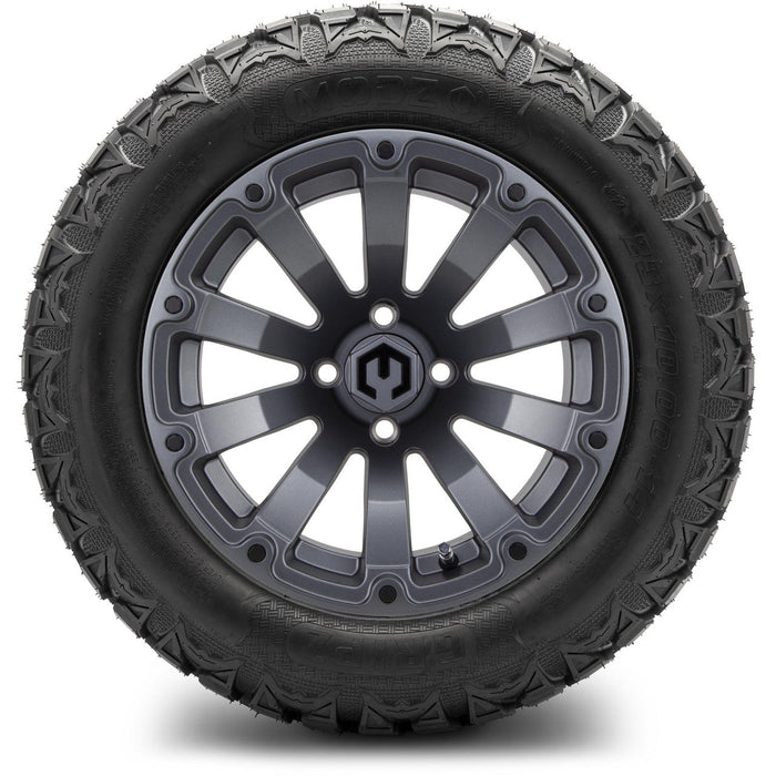 MODZ 14' Bomber Matte Gunmetal - Tire and Wheel Combo