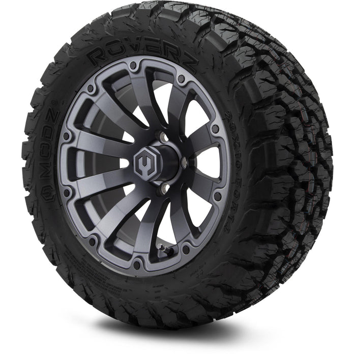 MODZ 14' Bomber Matte Gunmetal - Tire and Wheel Combo