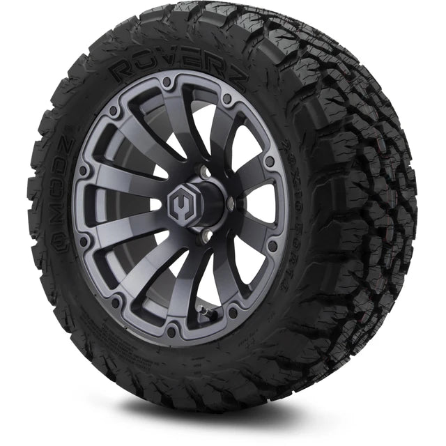 MODZ 14" Bomber Matte Gunmetal Wheels & Off-Road Tires Combo