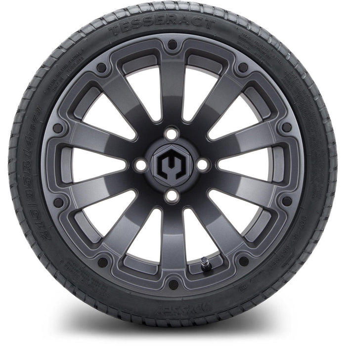 MODZ 14' Bomber Matte Gunmetal - Tire and Wheel Combo