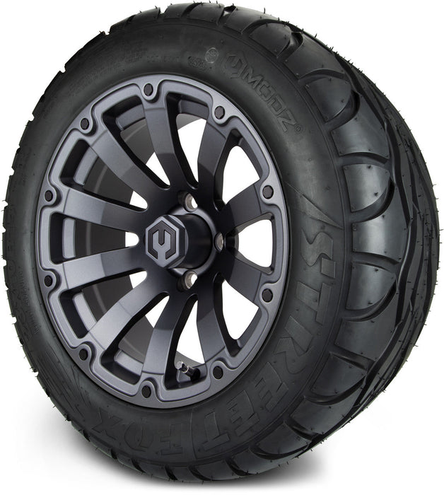 MODZ 14' Bomber Matte Gunmetal - Tire and Wheel Combo
