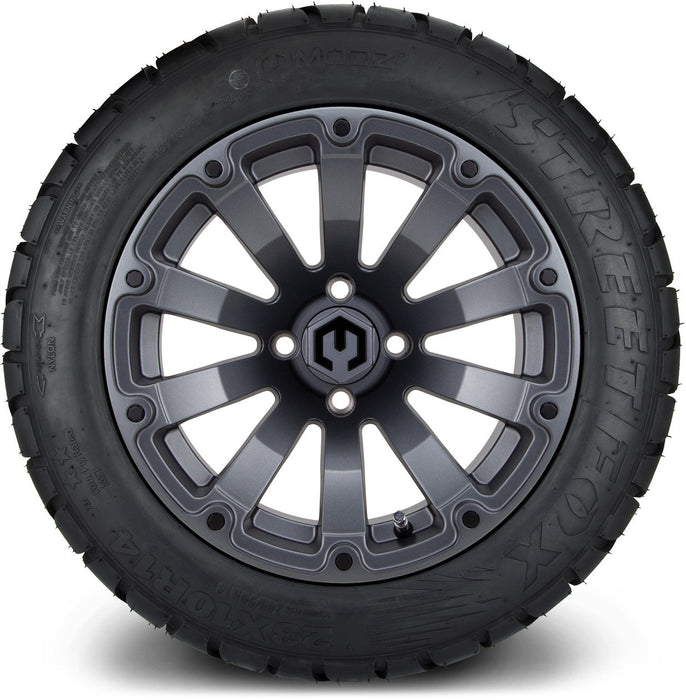 MODZ 14' Bomber Matte Gunmetal - Tire and Wheel Combo