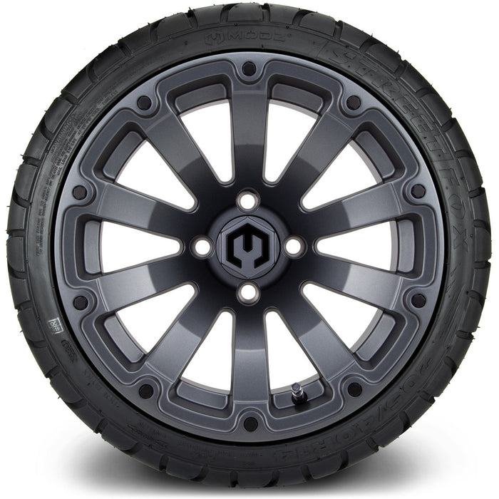 MODZ 14' Bomber Matte Gunmetal - Tire and Wheel Combo